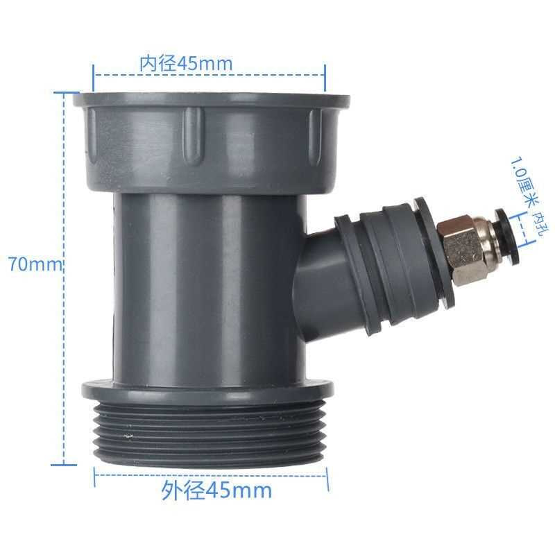 洗菜盆下水管配件净水器2分溢水三通洗碗机排水管四通小厨宝接头