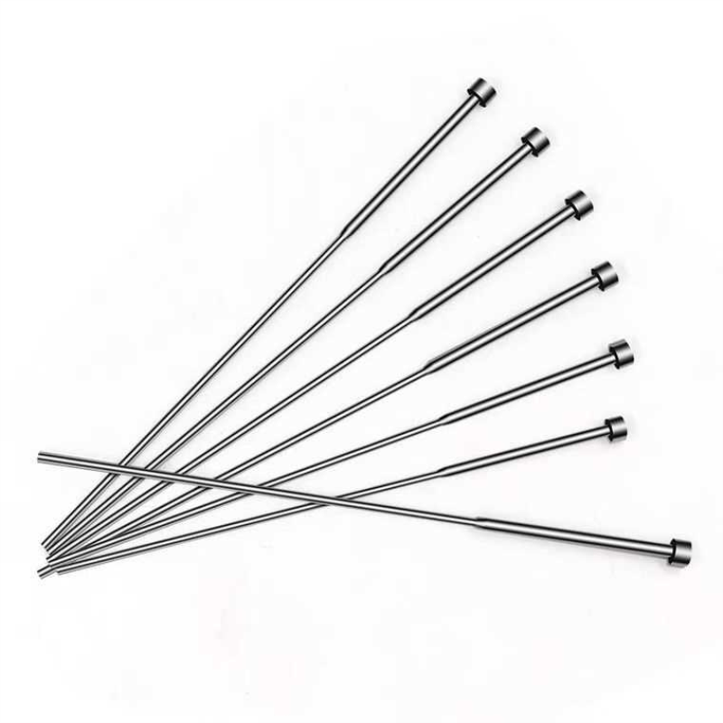 国产全硬SKD-61模具托针双节顶针台阶带托二级顶针托针0.8-2.5mm
