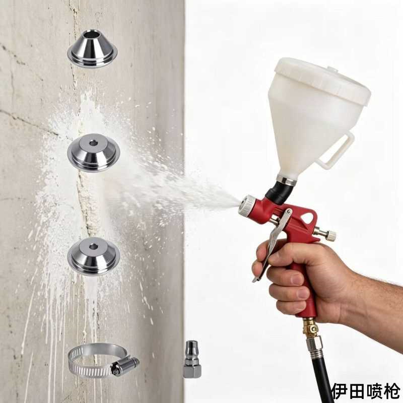 外墙漆真石漆涂料喷砂喷枪弹涂枪佛雕漆乳胶漆内墙漆腻子喷涂机