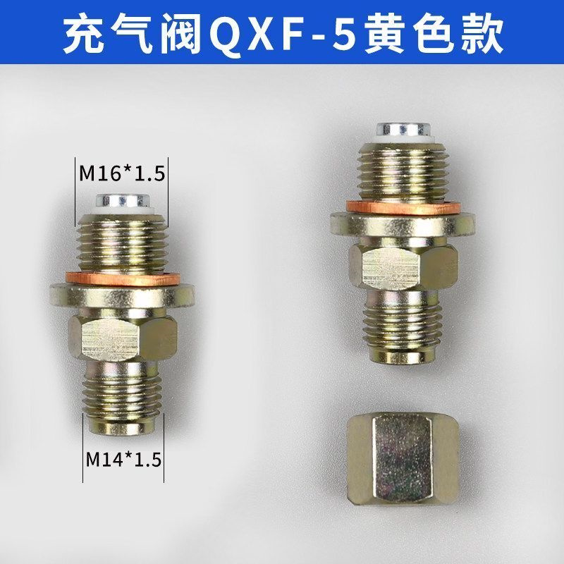 充气阀QXF-5剪板机蓄能器充气阀氮气单向阀液压补气阀气门嘴接头