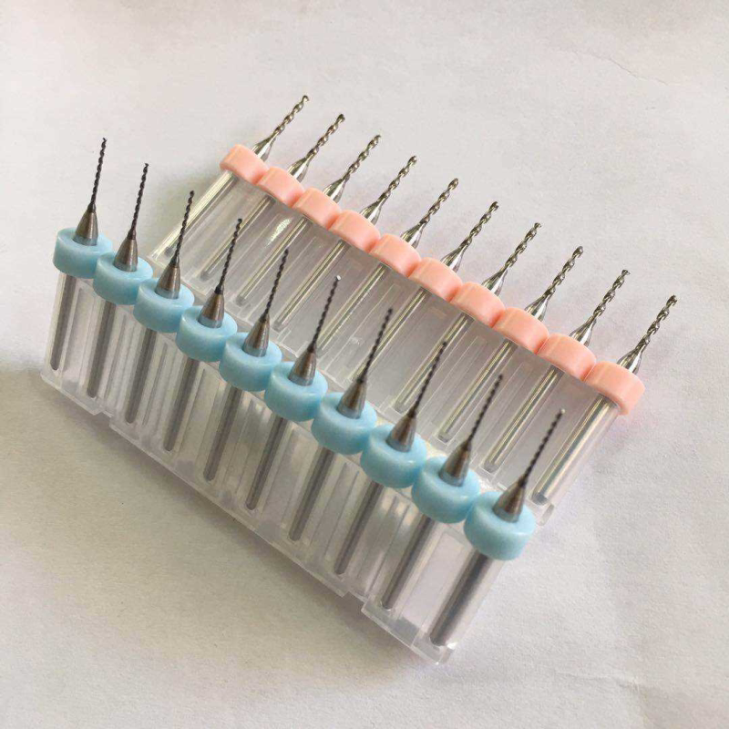 pcb定柄钨钢麻花钻头硬质合金微型钻头雕刻CNC钻孔加工0.5-3.0mm