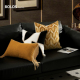 鎏金黄色客厅抱枕样板间沙发靠 轻奢法式 柏洛斯Classical 曜金