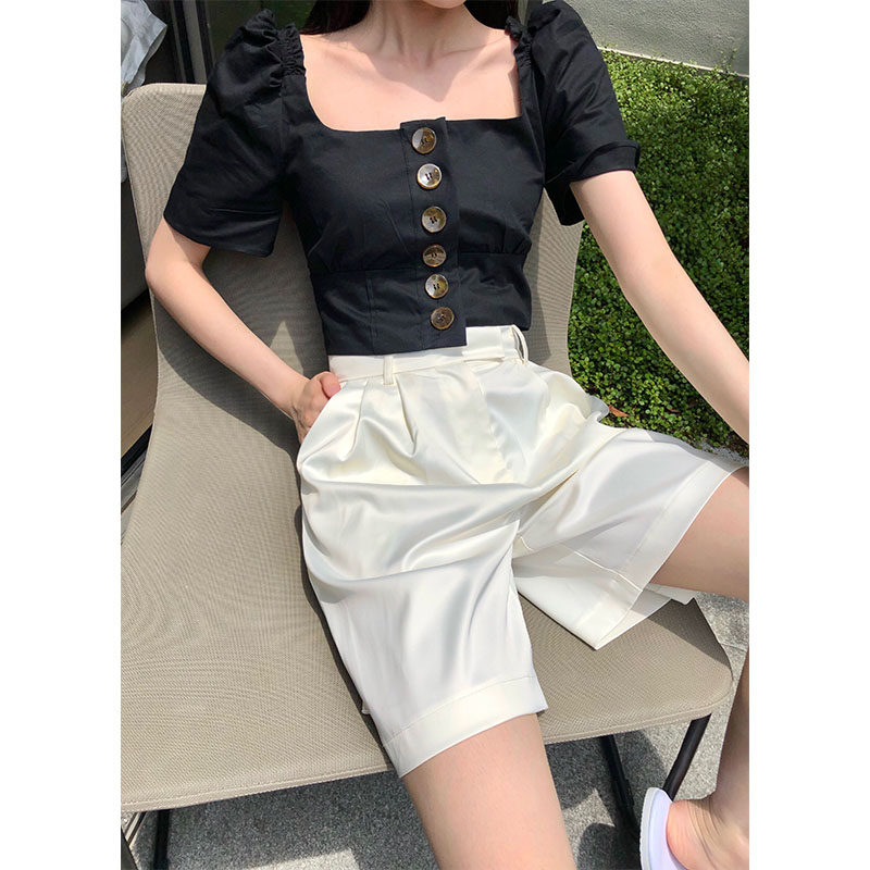 锁骨简约薄款宫殿大波点方领上衣女露肩复古法式长袖全刺绣一字肩|msdalam kategori Butik wanita / wanita, shirt - dari Buy2taobao.com untuk memberikan perkhidmatan ejen Taobao profesional membeli