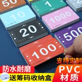 卡定制代币 币防伪防水耐磨筹码 筹码 卡片棋牌室专用加厚麻将馆筹码