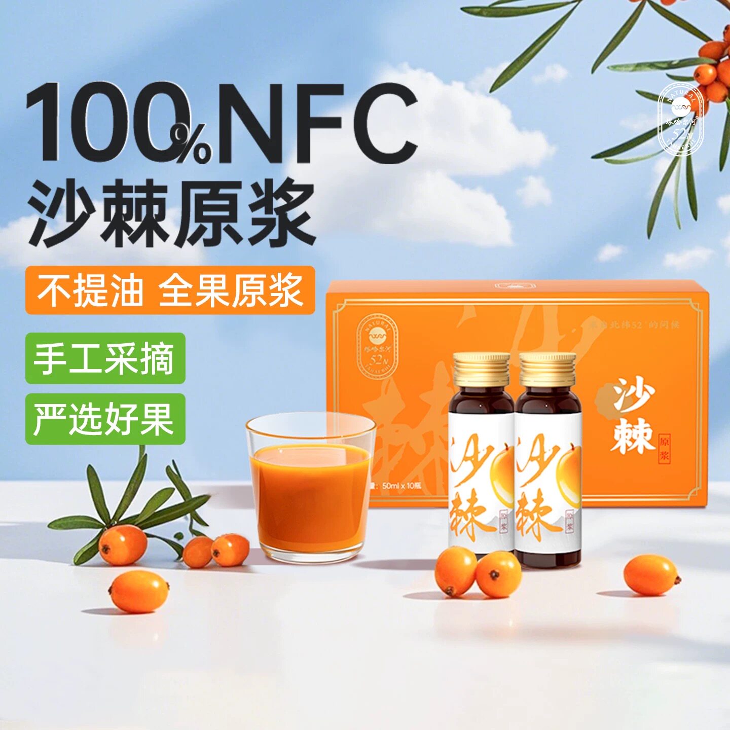 塔哈尔河大兴安岭沙棘原浆