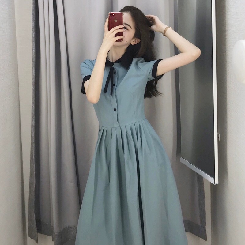 女装洋装遮腿粗胯宽裙子长裙仙女lolita洛丽塔配