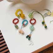 手工弹力珠圈款 饰壶绳家用百搭 茶壶小提溜原创设计复古国风茶具装