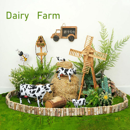 奶牛农场超市造景仿真动物