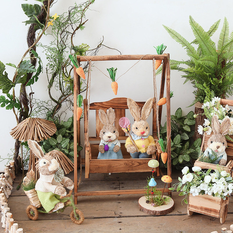 秋千花架空中吊饰幼儿园环创材料壁饰教室走廊装饰田园自然摆件,家居饰品,户外/庭院摆件,淘宝优惠券,粉丝福利购,淘宝优惠卷