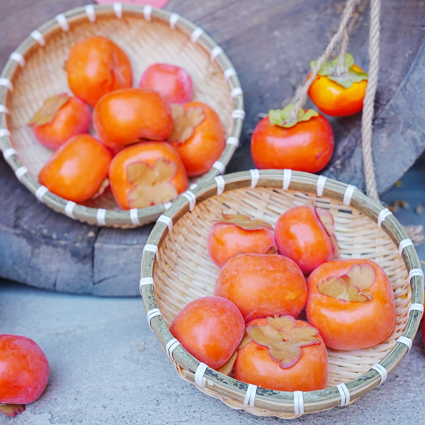 仿真假柿子串模型挂饰柿柿如意