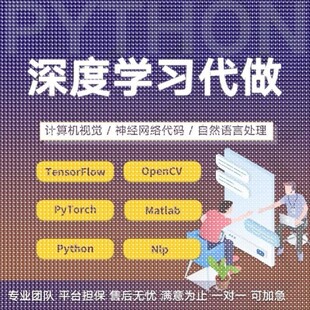 python深度学习pytorch算法神经网络代码nlp程序代 做机器爬虫编