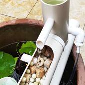 P2款 水循环流水器瓷缸石圆形瓦缸养鱼增氧小型过滤泵鱼缸过