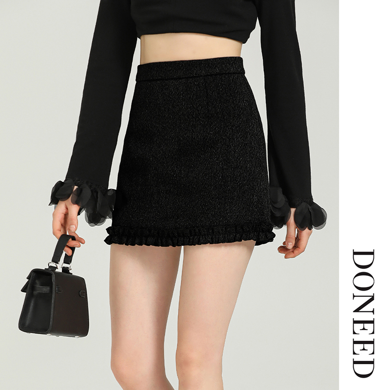 复古时尚高腰基础款半身裙