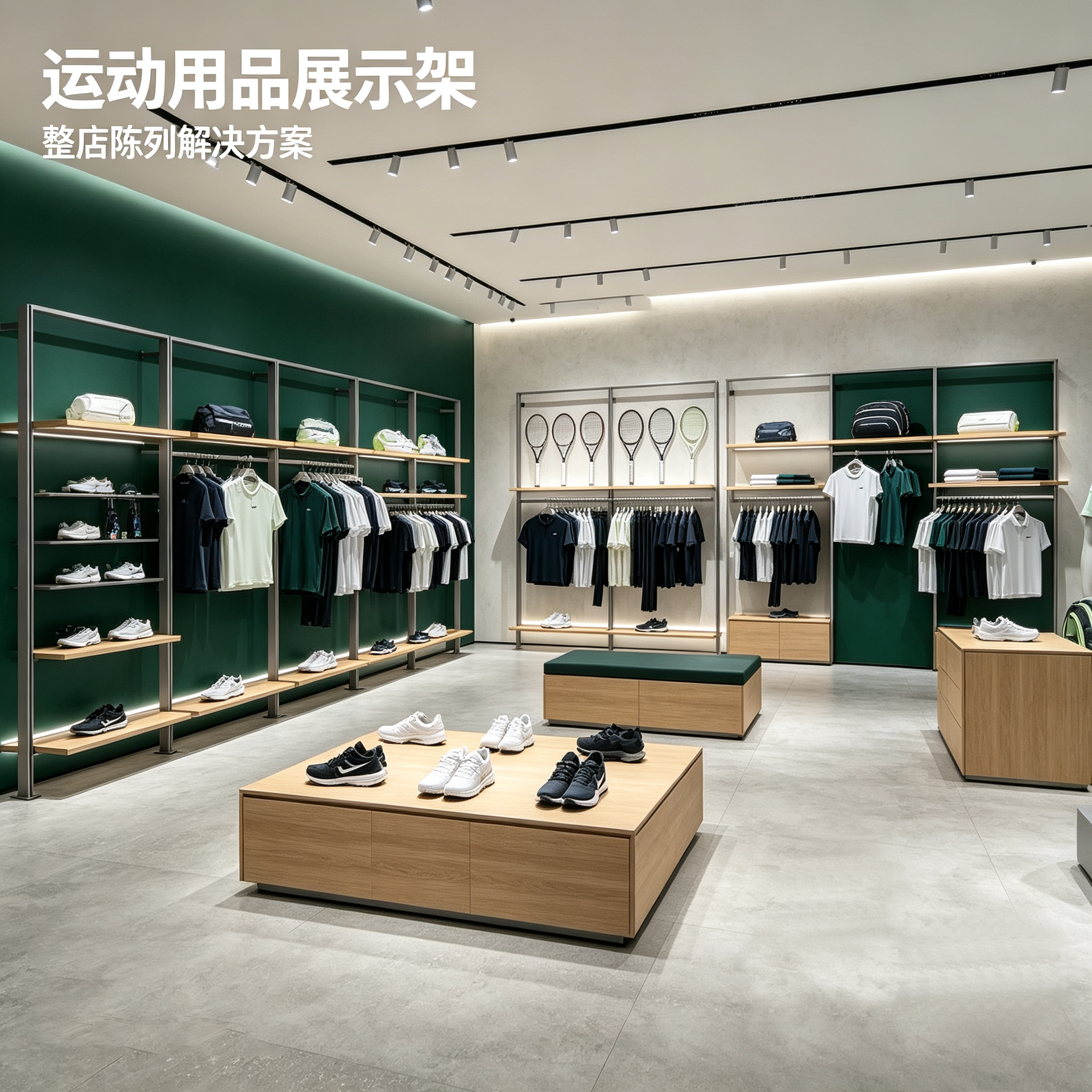 网红运动用品服装店陈列架展示架金属落地式商用男装货架陈列道具