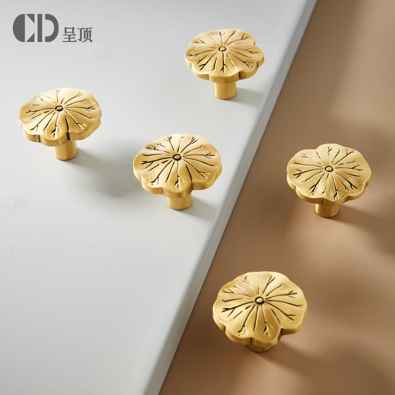 单孔黄铜抽屉/柜门现代简约拉手