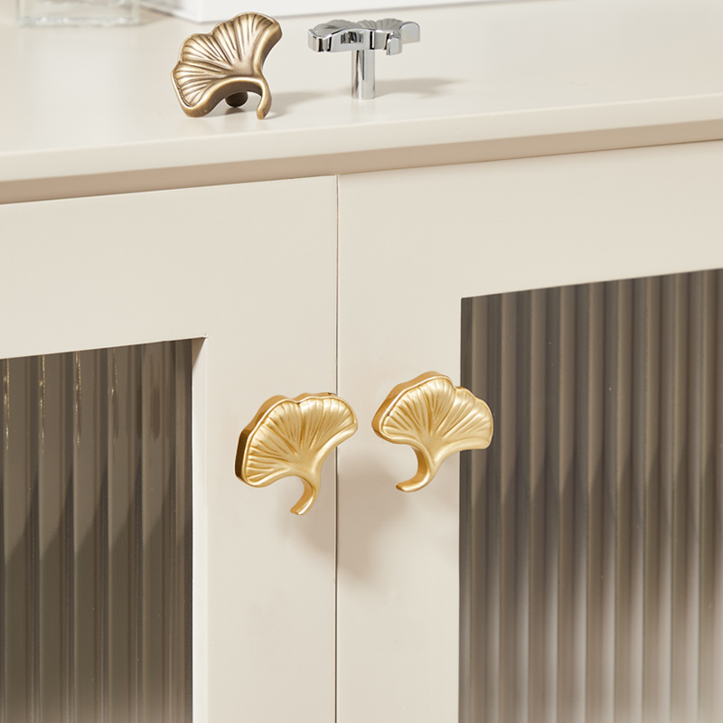 『小红书热推』银杏叶黄铜拉手