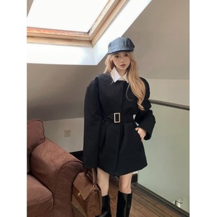 黑色西装套装女两件套韩版chic气质英伦风西服财阀富家千金春季款