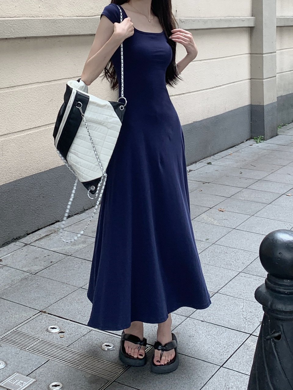 显身材连衣裙子夏季长裙