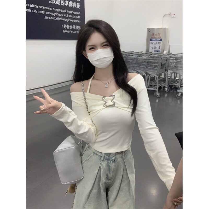 纯欲风长袖T恤外套女春季