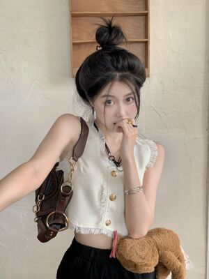 流苏背心小香风显瘦百搭上衣