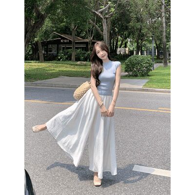 2026夏季茶系穿搭一整套清新韩剧时尚漂亮小个子多巴胺两件套套装