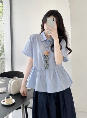 2026新款甜美小个子衬衫裙套装