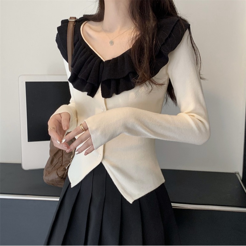 早秋A类法式柔软气质常规款长袖