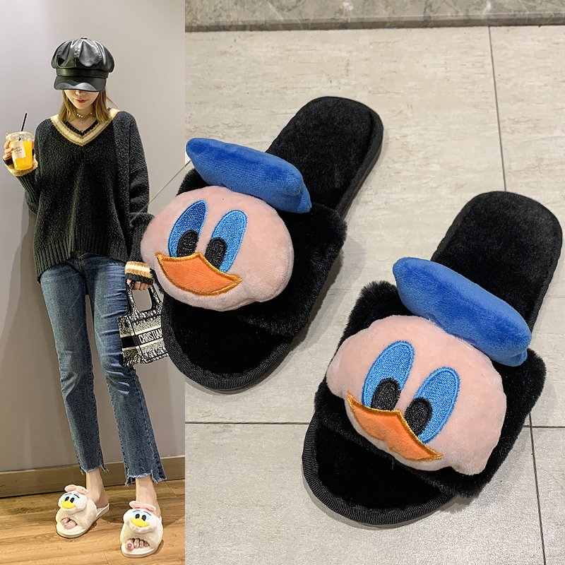 卡通可爱居家棉拖鞋女舒适休闲