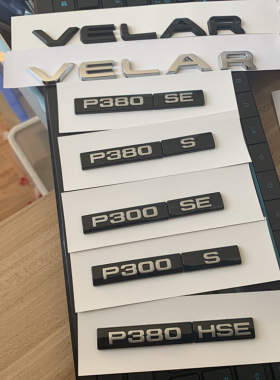 新款路虎揽胜星脉后尾标P300改装P380排量标S SE HSE标志车标字标