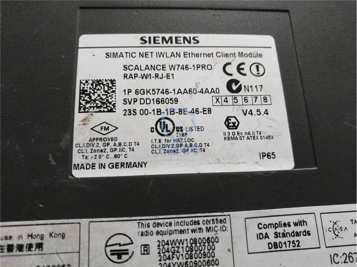 二手实图破一角 6gk5746-1aa60-4aa0西门子w746-1pro以太网模块