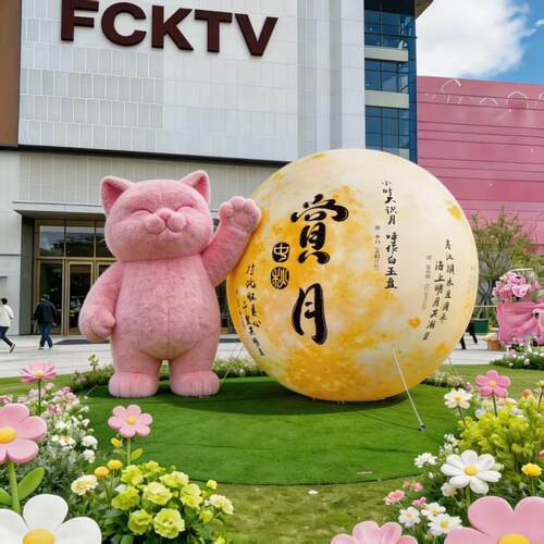 中秋发光月球月兔充气气模