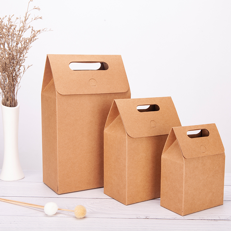 定制现货牛皮纸盒包装盒肚脐贴普洱茶礼品盒长方形礼物盒手提礼盒