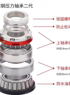 新款小牛N九号E/N系列中沙压力轴承三星柱锥型一体式不锈钢轴承
