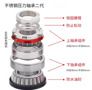 新款小牛N九号E/N系列中沙压力轴承三星柱锥型一体式不锈钢轴承