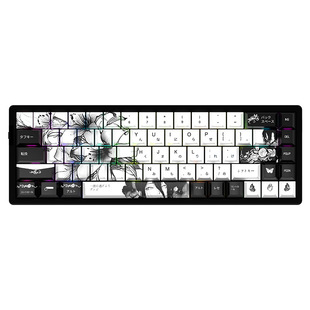 74键小配列键帽原厂高度PBT热升华键帽适配60/61/68机械键盘帽