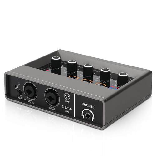 XTUGA专业声卡高品质录音棚用音频接口小型电脑直播声卡调音台Q16