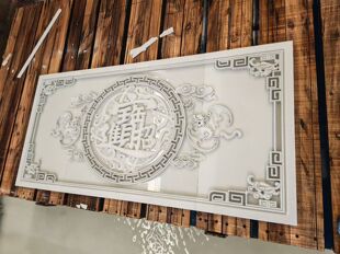 湖北厂家直销发泡陶瓷线条外墙装饰构件浮雕板,回纹,梁托定制