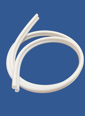 以赛硅胶软管4x6mm双排管乳白色塑料软管硅胶软管