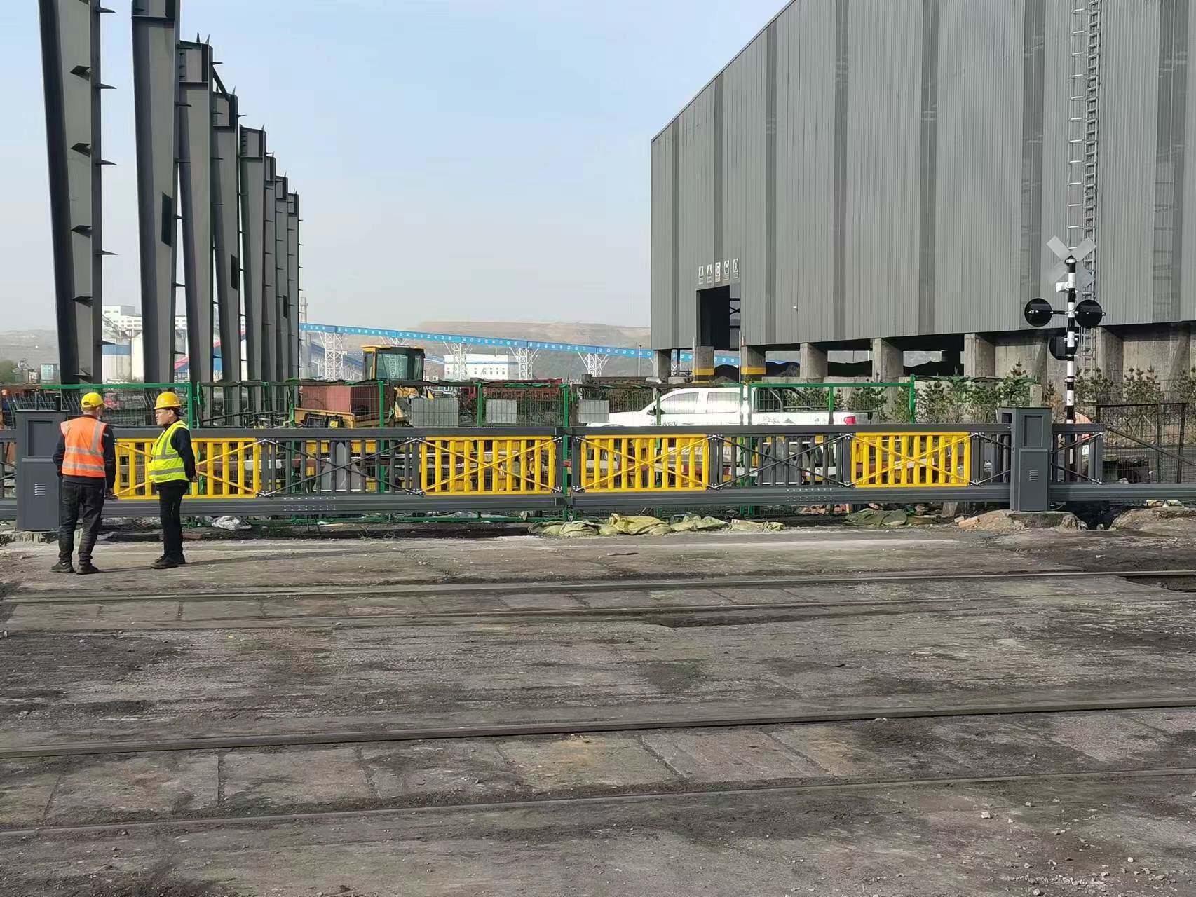 铁路道口无轨栏木机，栏门