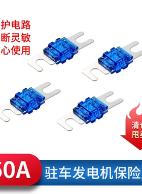 力帆宗申发电机保险片60A蓝色保险丝汽车音响功放低音炮改装