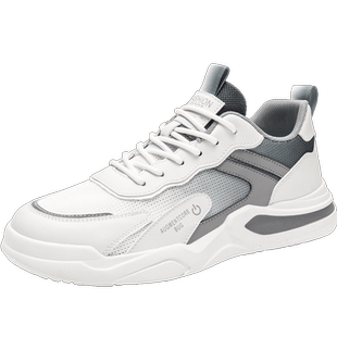 夏季男鞋厚底老爹鞋男款网面潮流阿甘运动休闲夏款鞋子男士高级感