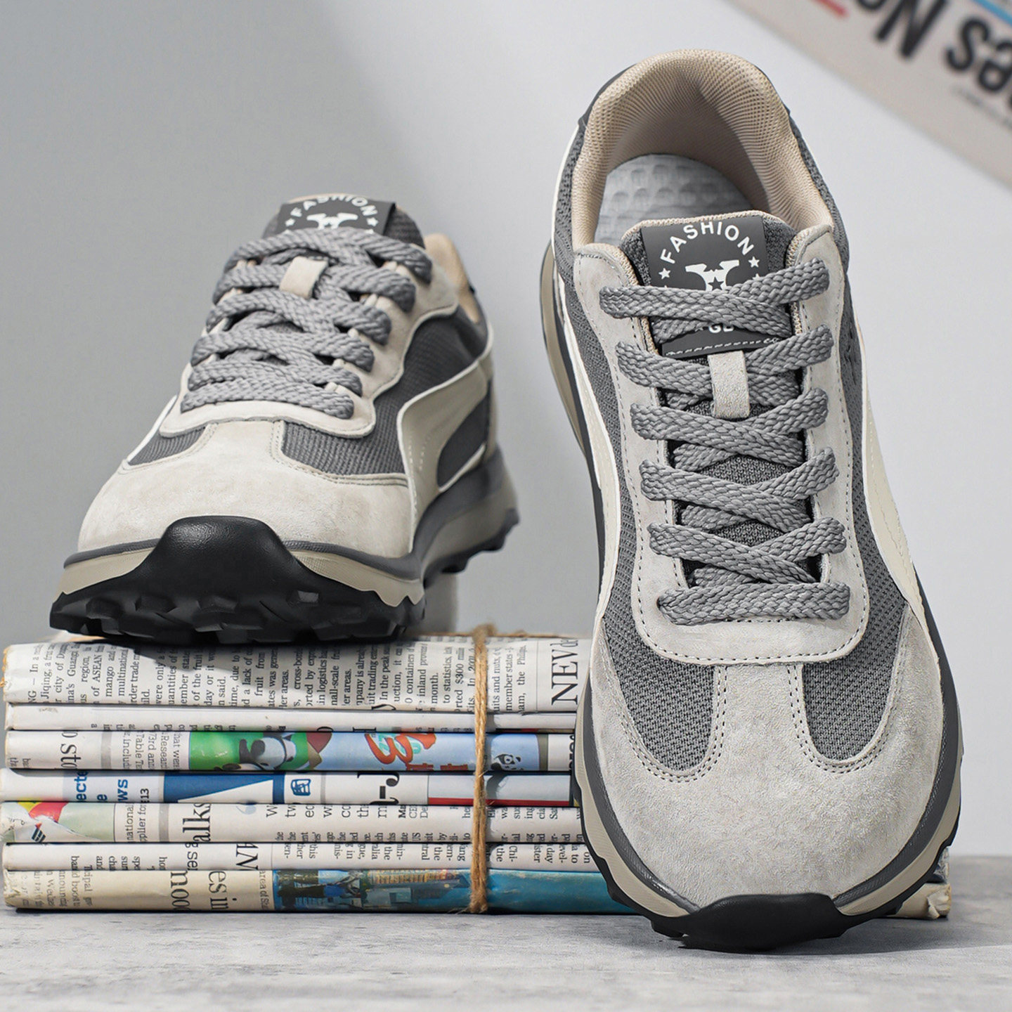 复古阿甘男鞋潮牌2025新款春秋季网面透气轻便百搭运动鞋男款潮鞋,流行男鞋,时尚休闲鞋,淘宝优惠券,粉丝福利购,淘宝优惠卷