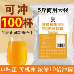 康大婶商用柑橘粉橘子桔子果汁甜橙味酸梅汤冰糖雪梨速溶冲饮