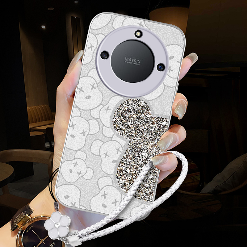 适用荣耀x40手机壳新款皮纹卡通