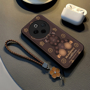 适用于vivoy300pro手机壳新款 y91高级感y37潮牌卡通 y200i保护套硅胶y100全包防摔布纹y95挂绳手链y93网红女款