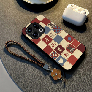 适用于oppofindx9手机壳新款 文字平安喜乐潮牌高级感外壳 findx9pro保护套OPPO硅胶挂绳手链全包防摔网红女款