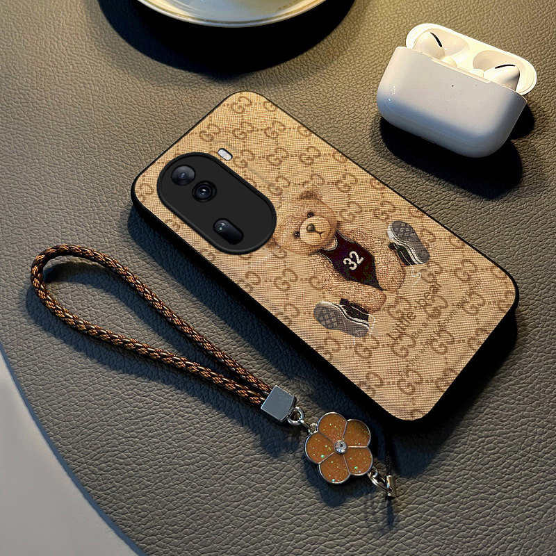 适用于opporeno11手机壳新款reno10pro保护套全包防摔por+布纹硅胶网红女款挂绳高级感潮牌简约卡通熊个性外,3C数码配件,手机保护套/壳,淘宝优惠券,粉丝福利购,淘宝优惠卷