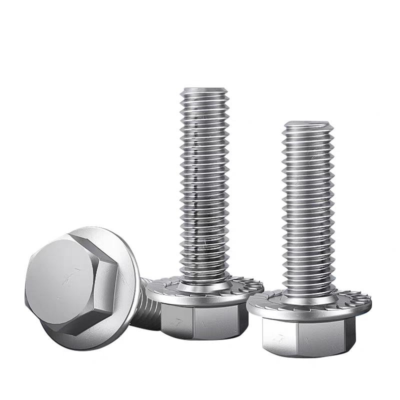 【工厂批发价】304法兰外六角螺