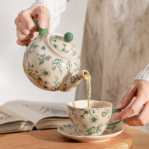 西比尔复古高颜值陶瓷茶壶茶杯