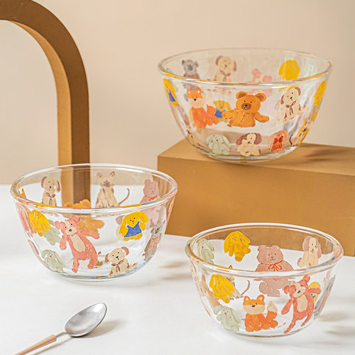 小众高颜值耐高温玻璃碗